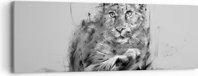 Produktbild von Bild auf Leinwand - Leinwandbild - Tier Abstraktion - 90x30cm - Wand Bild - Wanddeko - Wandbilder - Leinwanddruck - Bilder - Kunstdruck - Wanddekoration - Leinwand bilder - Wandkunst - AB90x30-3850