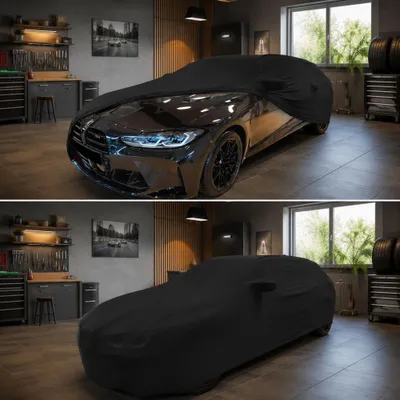 Image de Housse de voiture intérieure adaptée à BMW M3 Touring (G81) Noir avec poches