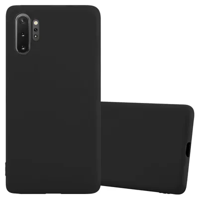 Immagine prodotto di Cadorabo custodia per Samsung Galaxy NOTE 10 PLUS custodia protettiva in nero custodia per telefono cellulare TPU silicone custodia cover