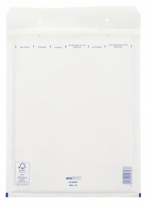 Produktbild von 50x AROFOL CLASSIC Luftpolstertaschen 8/H-18W 270x360mm für B4 weiß