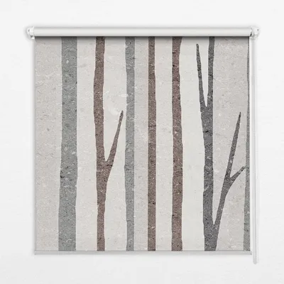 Produktbild von Seitenzug-Rollo Fensterrollo Jalousie - Lichtdurchlässig Springrollos - 80x240 cm - Baumstämme