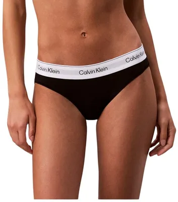 Produktbild von Calvin Klein Damen Slip Bikini Form mit Logobund, Schwarz (Black), XL