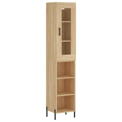 Produktbild von Highboard Sonoma-Eiche 34,5x34x180 cm Holzwerkstoff