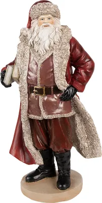Image de Clayre & Eef Figurine Père Noël 33 cm rouge Polyrésine