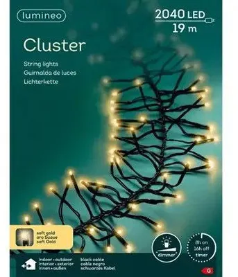Zdjęcie produktu dla Lichterkette mit 2040 LEDS - 19M - Soft Gold - 2700K - IP44