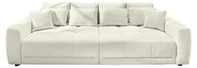 Produktbild von Big-Sofa Lounge Couch 294 cm RGB-LED-Beleuchtung Federkern Chenille-Bezug Beige / 15418