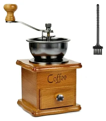 Productafbeelding van Handmatige Koffiemolen van Hout met Nauwkeurig Maalwerk