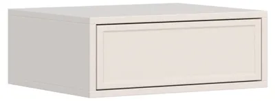Immagine prodotto di Selsey Velveto – Comodino sospeso con cassetto, color cachemire, 50 cm