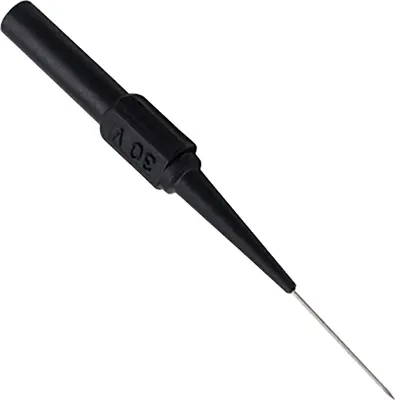 Obrázok produktu pre 0.7 mm multimetrová testovacia sonda s vysokou teplotnou odolnosťou Presná detekčná sonda na prepichovanie drôtov pre opravy automobilov čierna