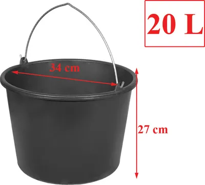 Produktbild von Baueimer 20 Liter ohne Ausgußtülle 1 Stück
