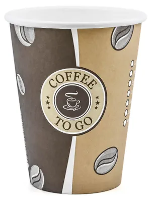 Produktbild von 1000 Coffee to go Becher, 300 ml, "Topline" braun-beige, 230523