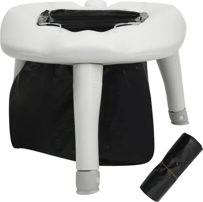 Produktbild von vidaXL Campingtoilette mit Beuteln 200 kg