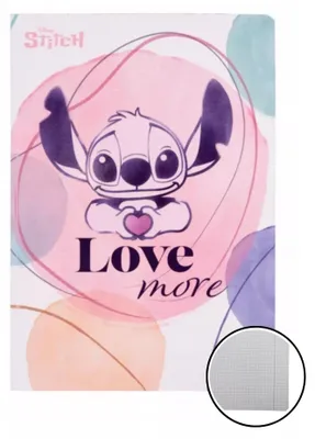 Obrázok produktu pre Zápisník A5 60k check Patio Disney Fashion Stitch pattern 2 2024