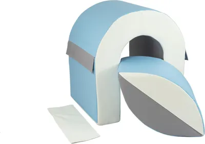Image de Set de 2 blocs de mousse blancs, bleu clair, gris
