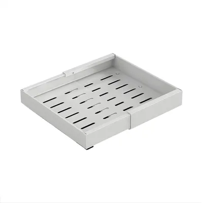 Productafbeelding van Uittrekbare kastorganizer - Kleine organizer voor keukentrays - Verstelbare schuiflade voor kasten, zonder boren - Wit