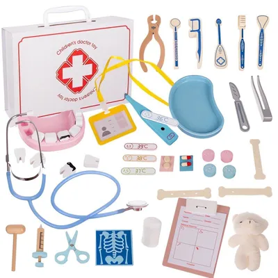 Produktbild von Kruzzel 25115 Kinder-Arztkoffer XXL, weiß