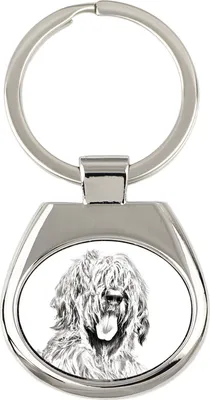 Obrázek produktu pro Briard - klíčenka s psem, klíčenka s potiskem, personalizovaná přívěska značky Art-Dog