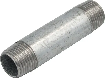 Produktbild von Rohrdoppelnippel 1/2 Zoll 21,3 x 80 mm DN15 Rohrnippel verzinkt