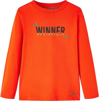 Produktbild von Kinder-Langarmshirt Hellorange 104