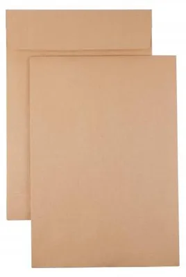 Produktbild von Kaenguruh C4 Faltentasche, Natron / Recycling braun 130g mit Haftklebung Abdeckstreifen, Boden- und Faltenbreite 40 mm