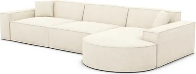 Produktbild von Strukturstoff L-Form Sofa Brevia Creme Rechts