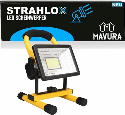 Immagine prodotto di STRAHLOX Faro LED proiettore da lavoro luce da cantiere faretto faretto a batteria
