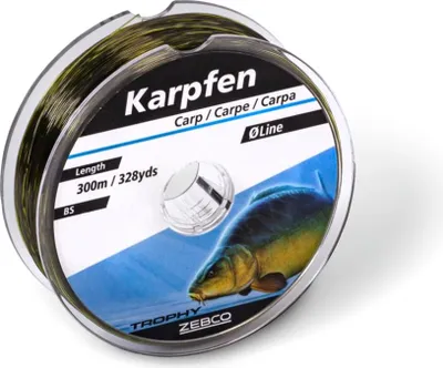Produktbild von Zebco Trophy Schnur Carp 300m 0,40mm 12,7kg