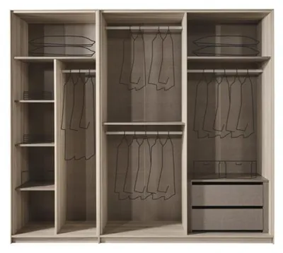 Produktbild von Kleiderschrank Design Luxus Kleider Schrank Modern Stil Schlafzimmer Möbel