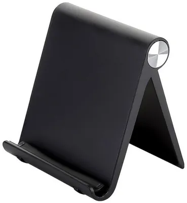 Obrázok produktu pre Stojan na mobilný telefón do kancelárie – 9,8 x 8,6 cm – nastaviteľný v uhle 110 stupňov – čierny