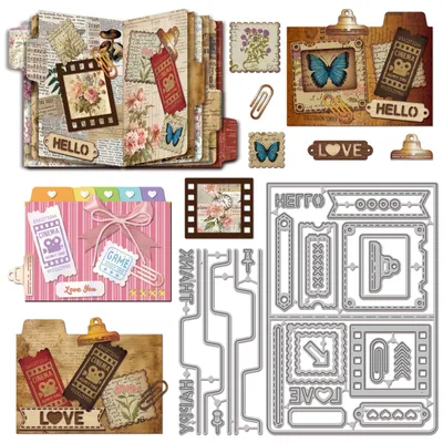Productafbeelding van Stansvormen voor Scrapbooking en Kaartenmaken - Set van 2