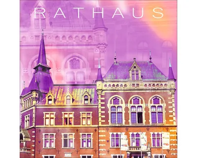 Produktbild von Glasbild Oldenburg Rathaus 20x20 cm