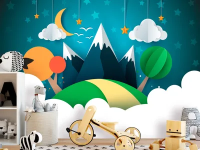 Produktbild von Vlies Fototapete Kinderzimmer 400x280 cm Tapeten Wandtapete XXL für Kinder e-B-0029-a-a