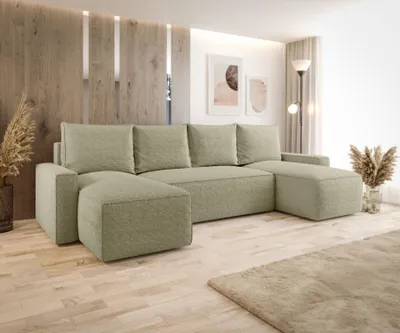 Obrázek produktu pro Rozkládací sedací souprava do U SOFTA - béžová