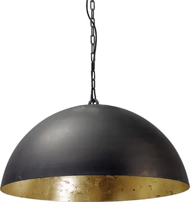 Produktbild von masterlight Pendelleuchte Larino 1-flammig Stahl Schwarz-Blattgold Ø60cm