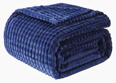 Obrázok produktu pre Fleecová prikrývka, tmavomodrá, 200x230 cm - Mäkká a teplá