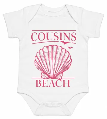 Image de COUSINS BEACH - Plage aux coquillages - Mer - "L'été où j'ai grandi" - Body pour bébé, blanc, taille 3/6 mois