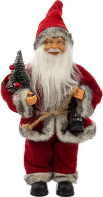 Produktbild von Christmas Paradies 41003-40 Weihnachtsmann Santa Klaus Baum und Laterne ca. 40 cm