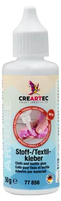 Produktbild von CREARTEC Stoff-/Textilkleber - Inhalt 50g - 77856