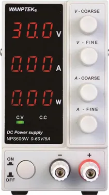 Zdjęcie produktu dla Zasilacz laboratoryjny – zasilacz DC – 0–60 V, 0–5 A – regulowany, stabilizowany – 3-cyfrowy wyświetlacz LED