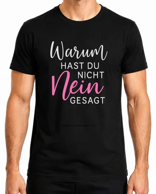 Productafbeelding van Waarom zei je niet nee? Grappig, sarcastisch Jenga-shirt voor heren, zwart, maat S