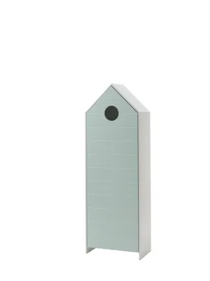 Produktbild von CASAMI Schrank mit 1 Tür mint, Rillenprofil waagerecht, Ausführung MDF lackiert