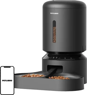 Obrázek produktu pro Dávkovač krmiva Petlibro Granary s dvojitou miskou, Wifi, 5 l (černý)