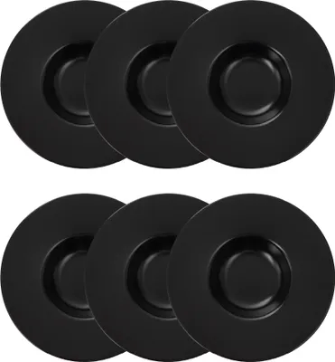 Produktbild von HOMLA 6er-Set tiefer Teller FAMELIO für Pesto schwarz 28 cm