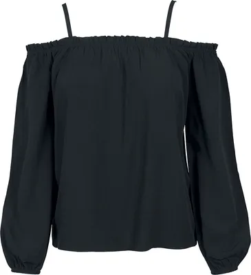 Immagine prodotto di Urban Classics Donna Cold Shoulder Smoke Longsleeve Longsleeve nero - M
