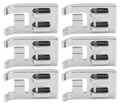 Produktbild von 6 Stück Nähfüße aus Edelstahl, gebogener Rollsaum-Nähfuß für Haushaltsnähmaschinen