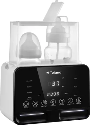 Produktbild von TULANO Ellie 45 Fläschchenwärmer 7in1: Milchaufwärmung,  Heizung, Schnellaufwärmung, Auftauen, Sterilisieren, Nachtlicht, Temperaturerhaltung