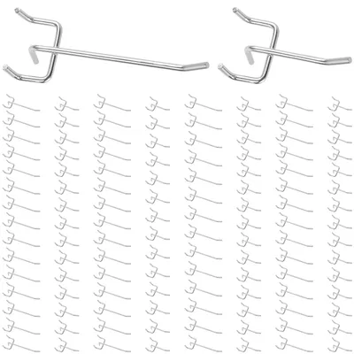 Gatwandhaken-Set 120 Stück 5+10 cm, Metall, für Werkstatt