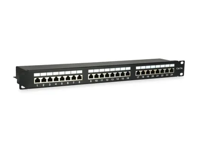 Zdjęcie produktu dla Equip 327425, RJ-45, Cat5e, Czarny, Montaż półkowy, 1U, RoHS