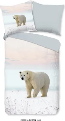 Produktbild von Duvet cover Pure 135x200 + 1* 80x80 cm - polar bear