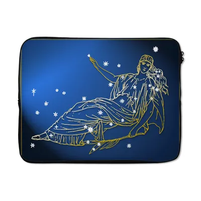Produktbild von MuchoWow® Laptop Hülle 17 Zoll Laptoptasche Sternbild - Sterne - Jungfrau - Zipper - Schutzabdeckung